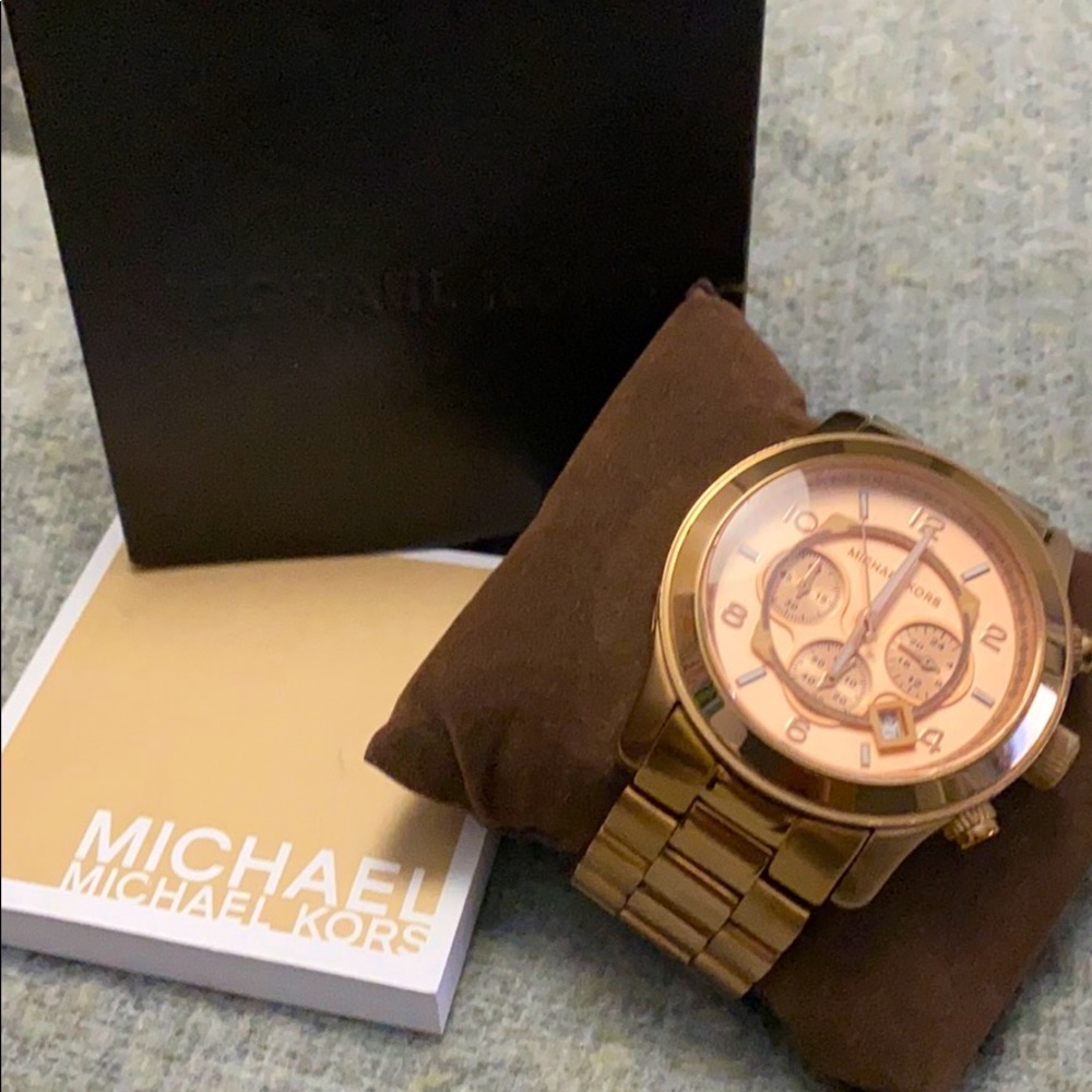 Michael Kora Rose Gold Watch